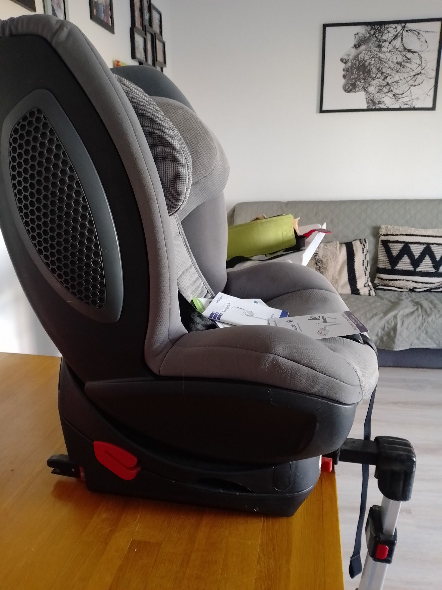 Fotelik samochodowy BabySafe Schnauzer Szary 0-18kg ISOFIX
