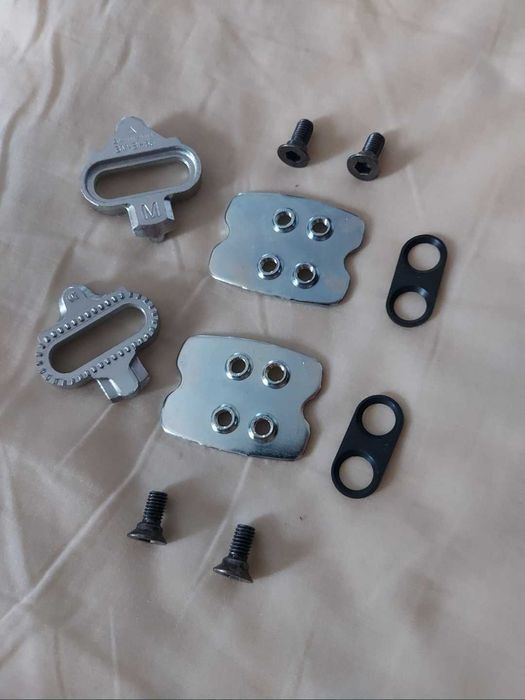 Bloki do pedałów Shimano kompatybilne z SPD stalowe biking rowerowe