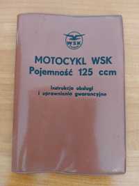 Książka instrukcja obsługi do motocykla WSK 125 ccm