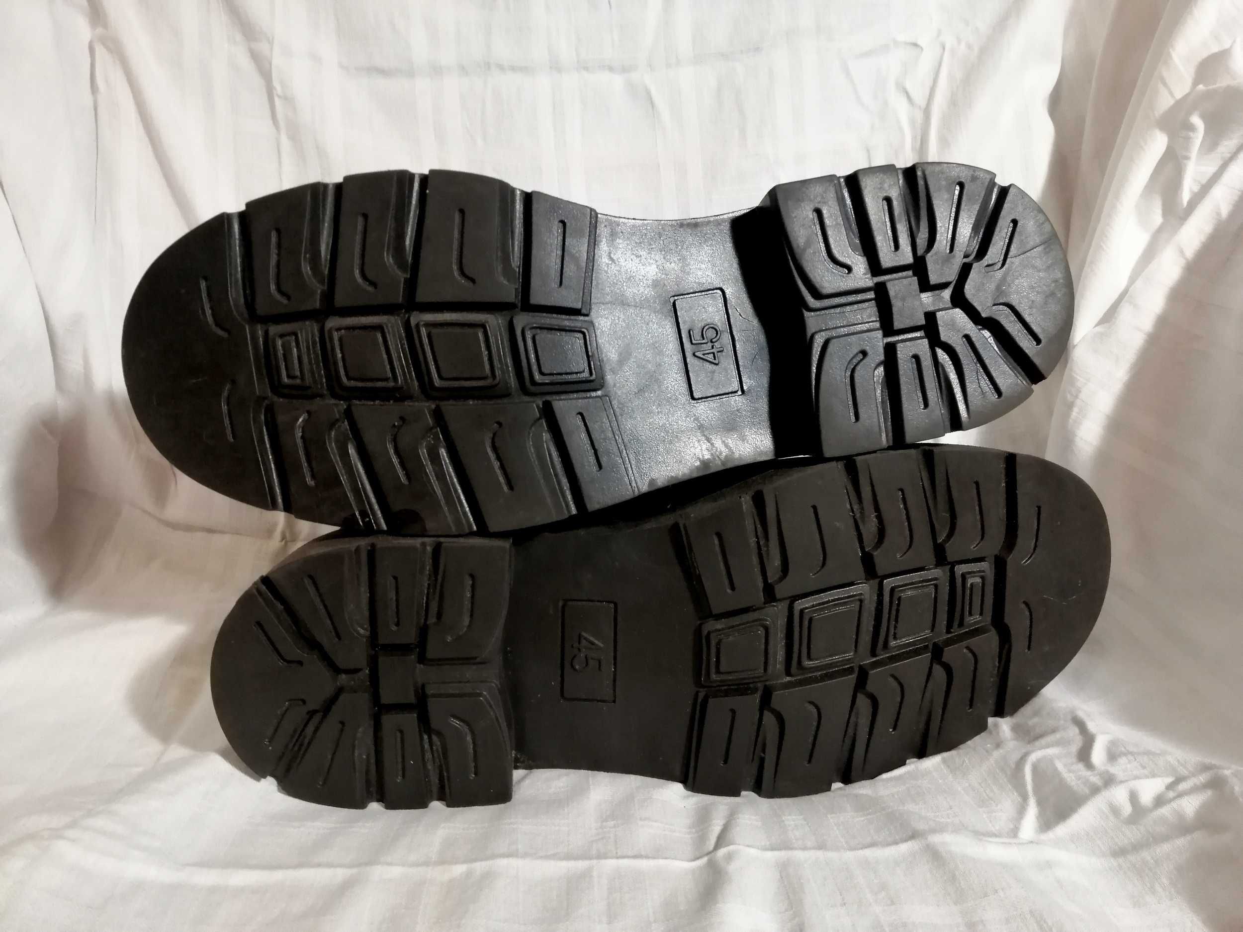 Ботинки KLK шкіра та хутро, прошиті, 44 розмір, зимние ботинки