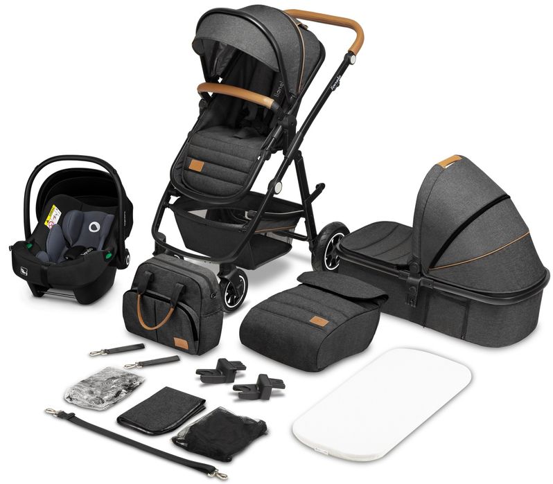 Nowy LIONELO Amber 3w1 Grey Graphite Czarno-szary
