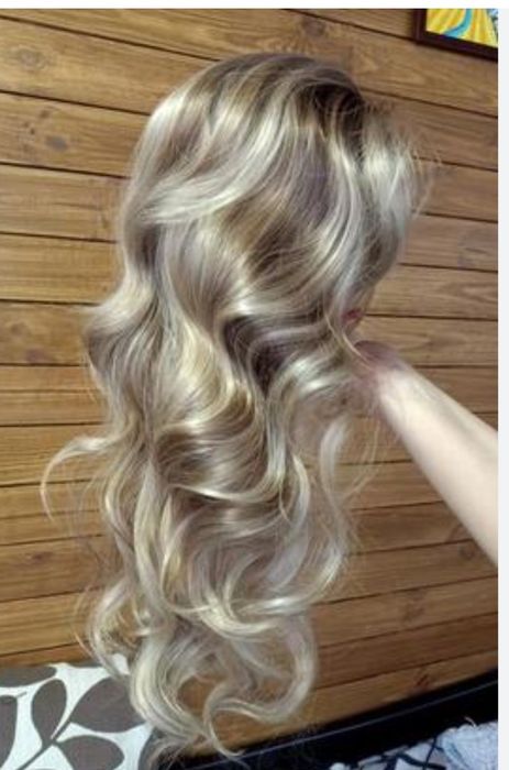 Перука парик блонд хвилястий омбре