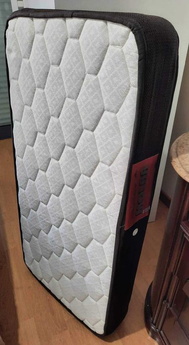 Berço, branco, 60x120 cm + Colchão