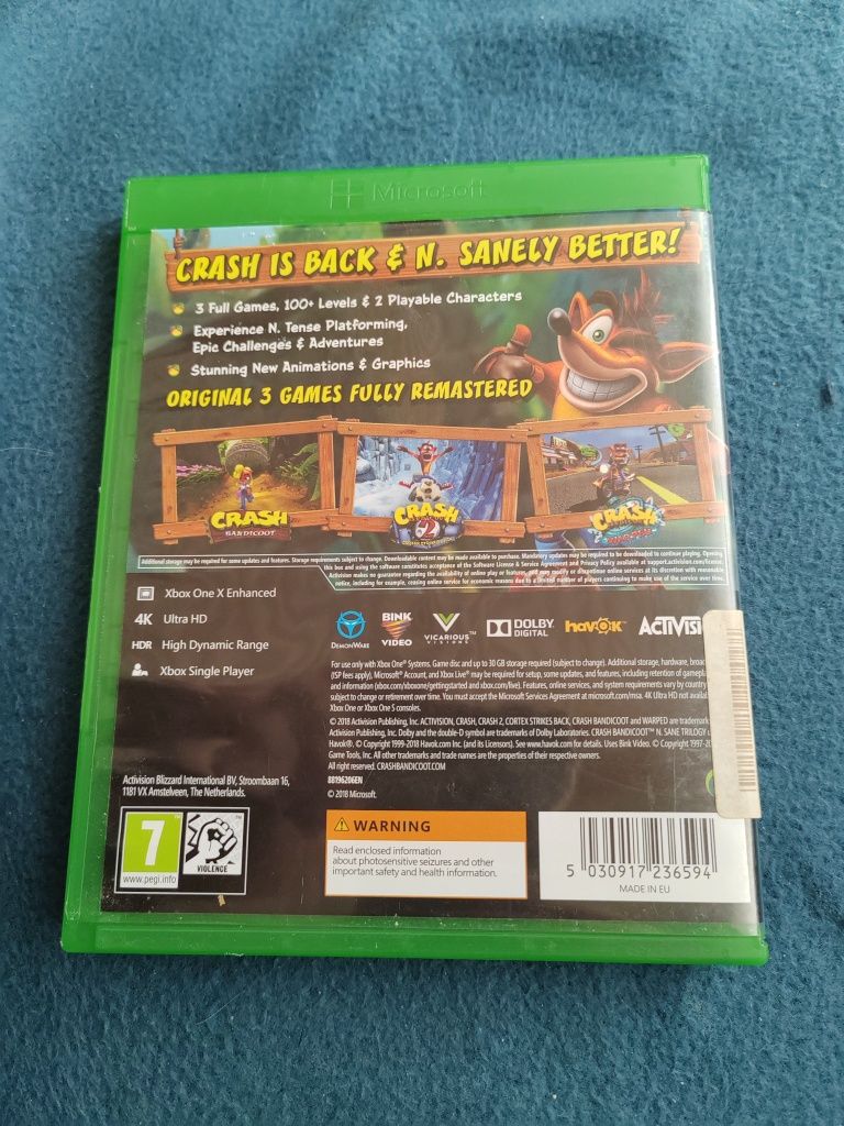 Crash bandicoot n sane trilogy xbox one s x series