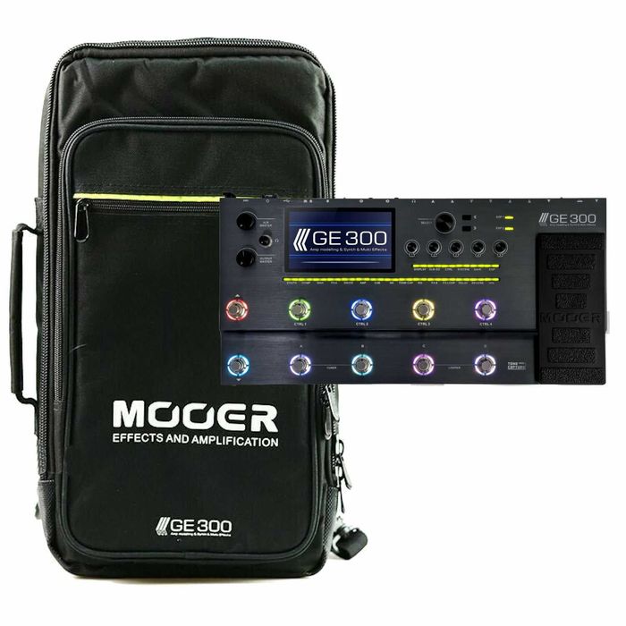 Mooer GE-300 + Gigbag. Pedaleira multi-efeitos amp modeling. Como nova