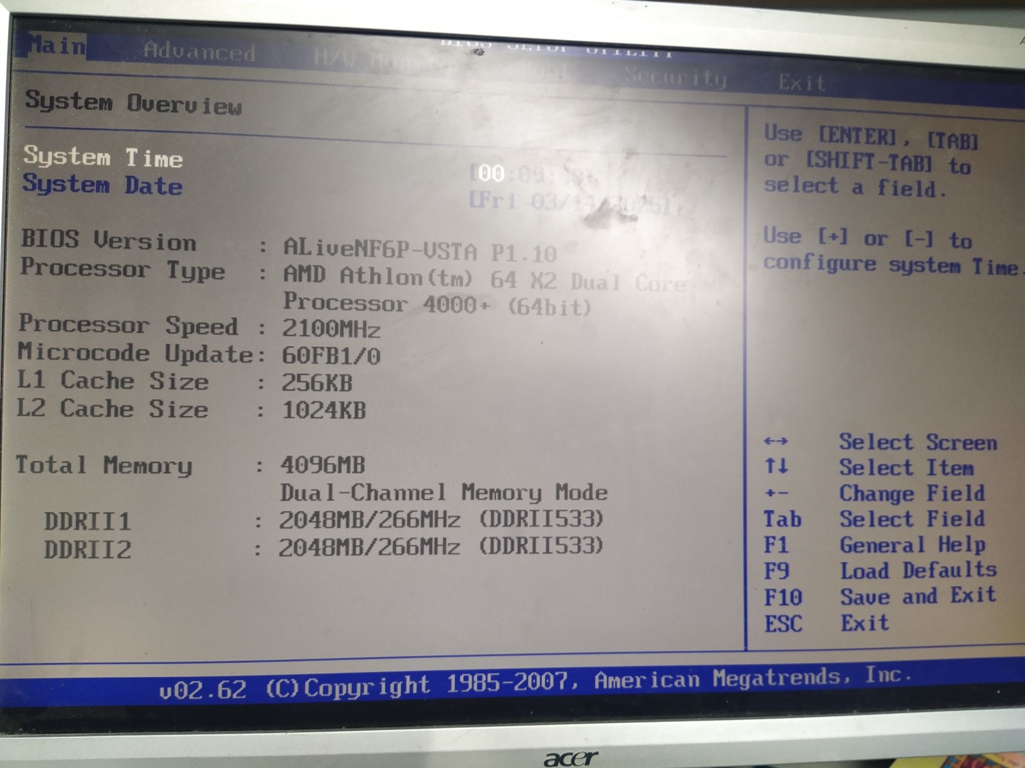 Retro komputer ASrock AliveNF6P-VSTA