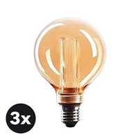 CROWN LED 6 x wysokiej jakości żarówka Edison Illusion, gwint E27,