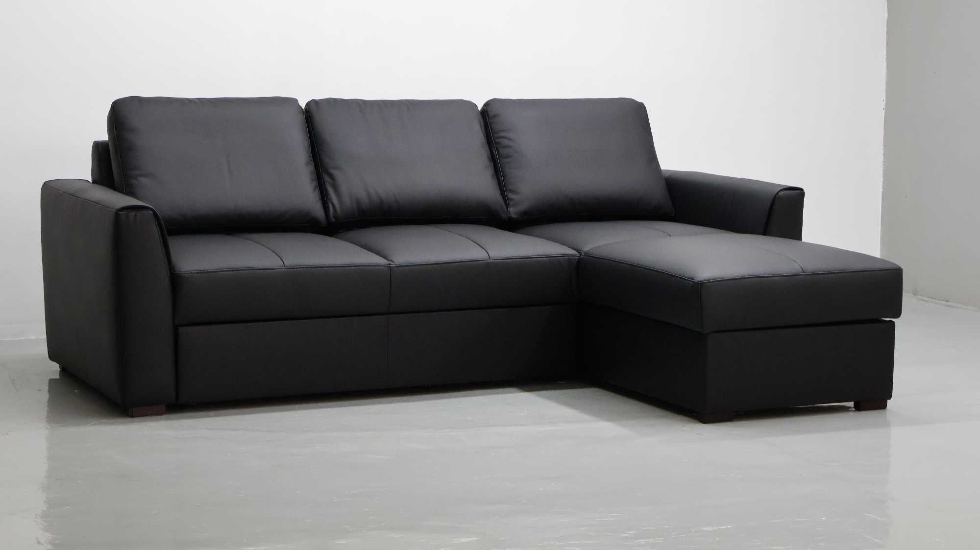 LZW skóra naturalna narożnik funkcja spania pojemnik 6605 sofa  rogówk