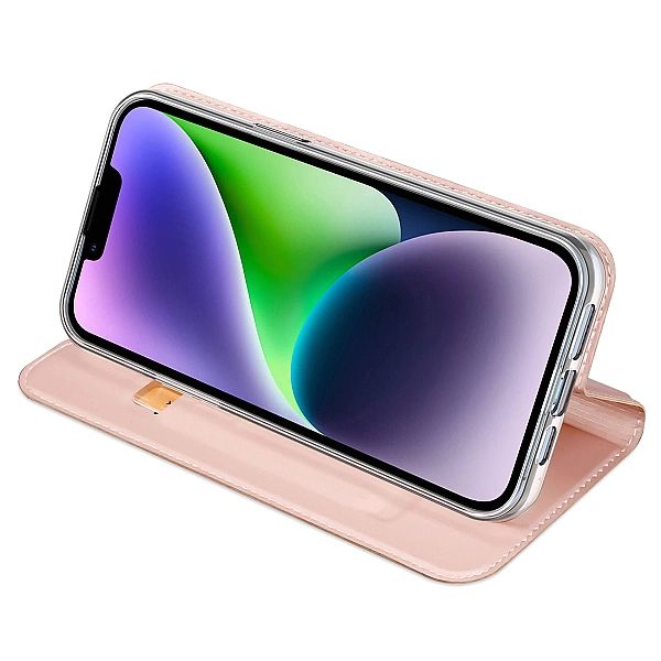 Etui do iPhone 15 Plus pokrowiec z klapką i portfelem Dux Ducis Skin P