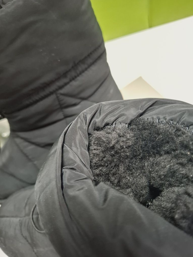 Kazar 38 czarne ocieplane zimowe śniegowce botki kozaki  jak nowe