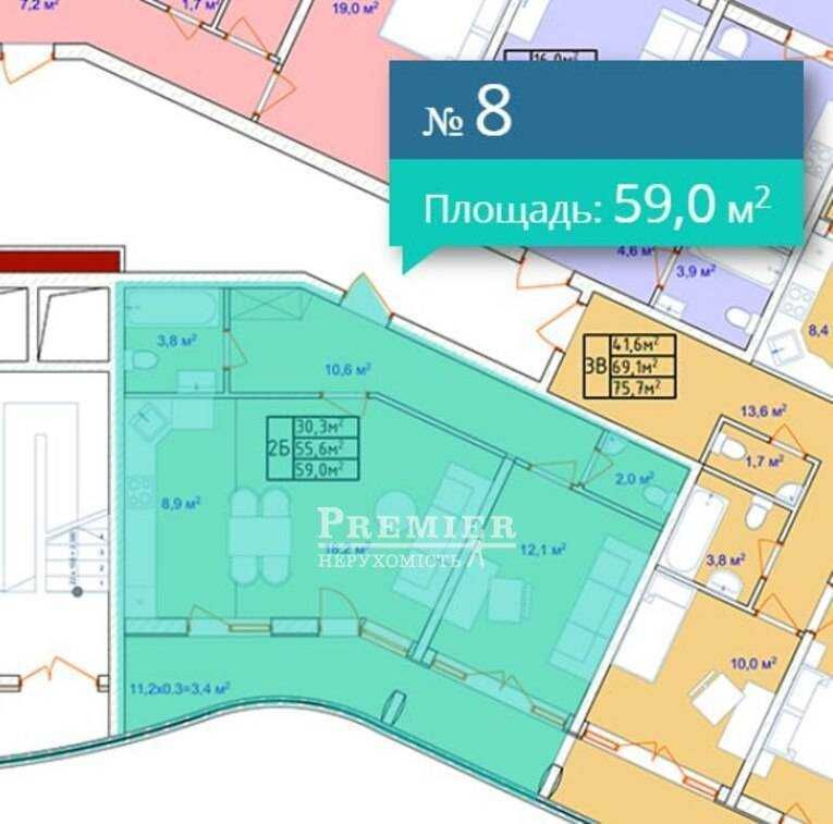 2х комнатная квартира на морском побережье