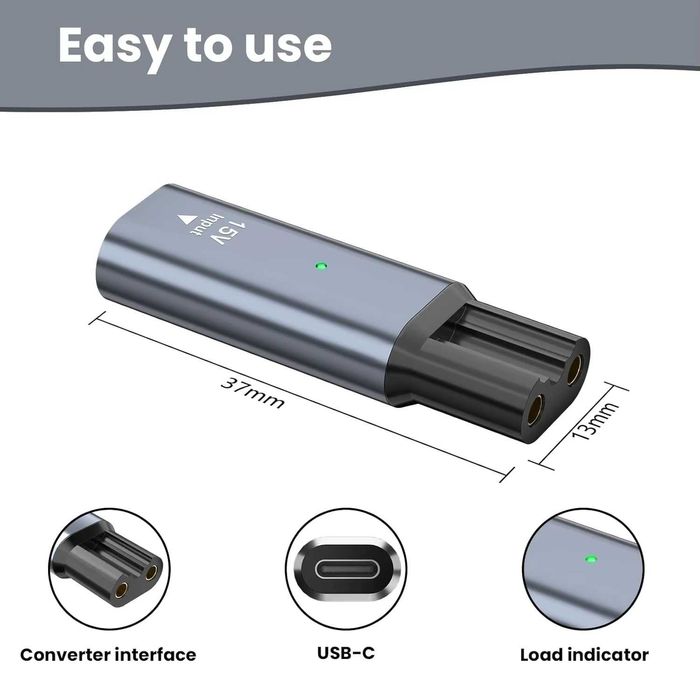15V Adapter golarki typC konwerter ładowania Philips Norelco One Blade