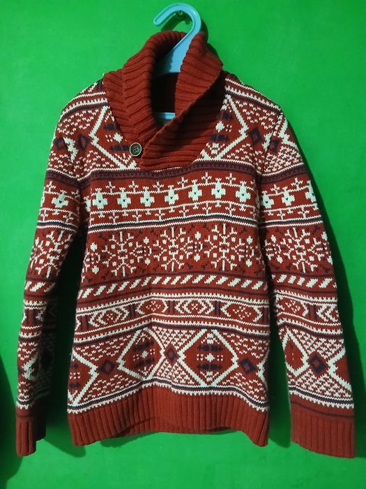 Червоний теплий светр 122 LOGG