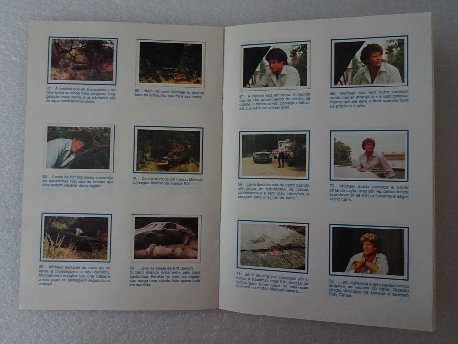 Caderneta cromos Knight Rider O Justiceiro Disvenda Faltam 13 cromos