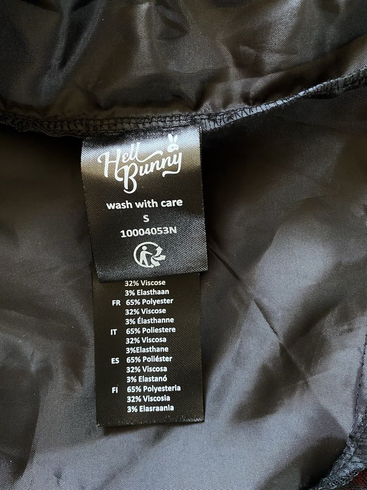 Hell bunny tartan корсетна сукня готична аніме