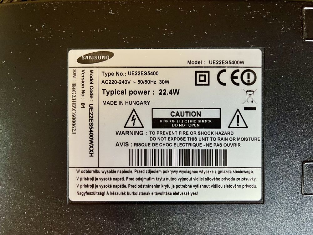 TV 22” Samsung - Smart TV