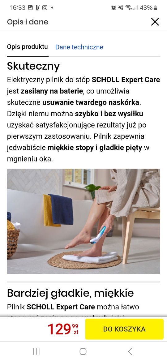 Elektryczny pilnik scholl