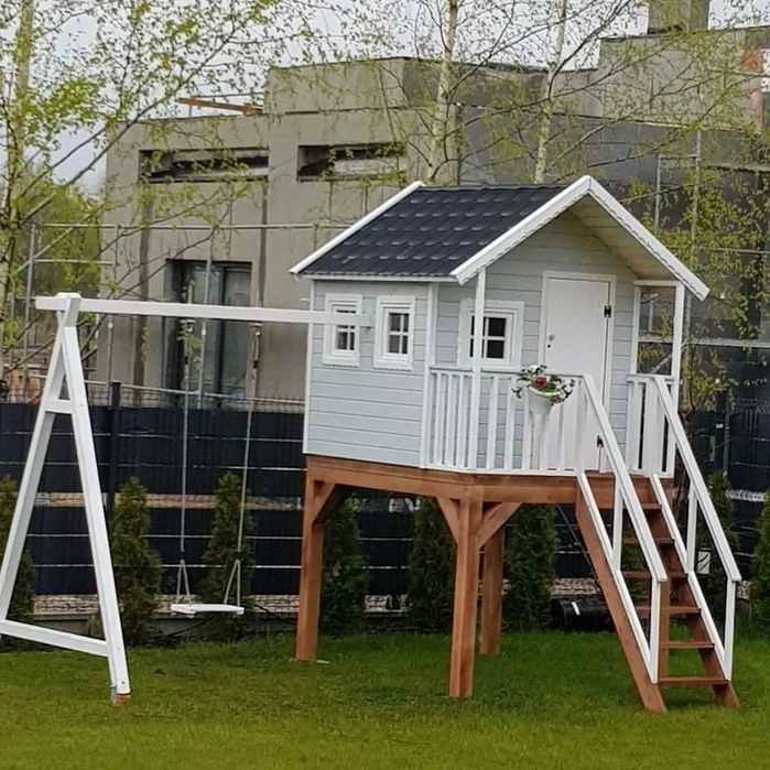 Plac  zabaw domek dla dzieci  drewniany