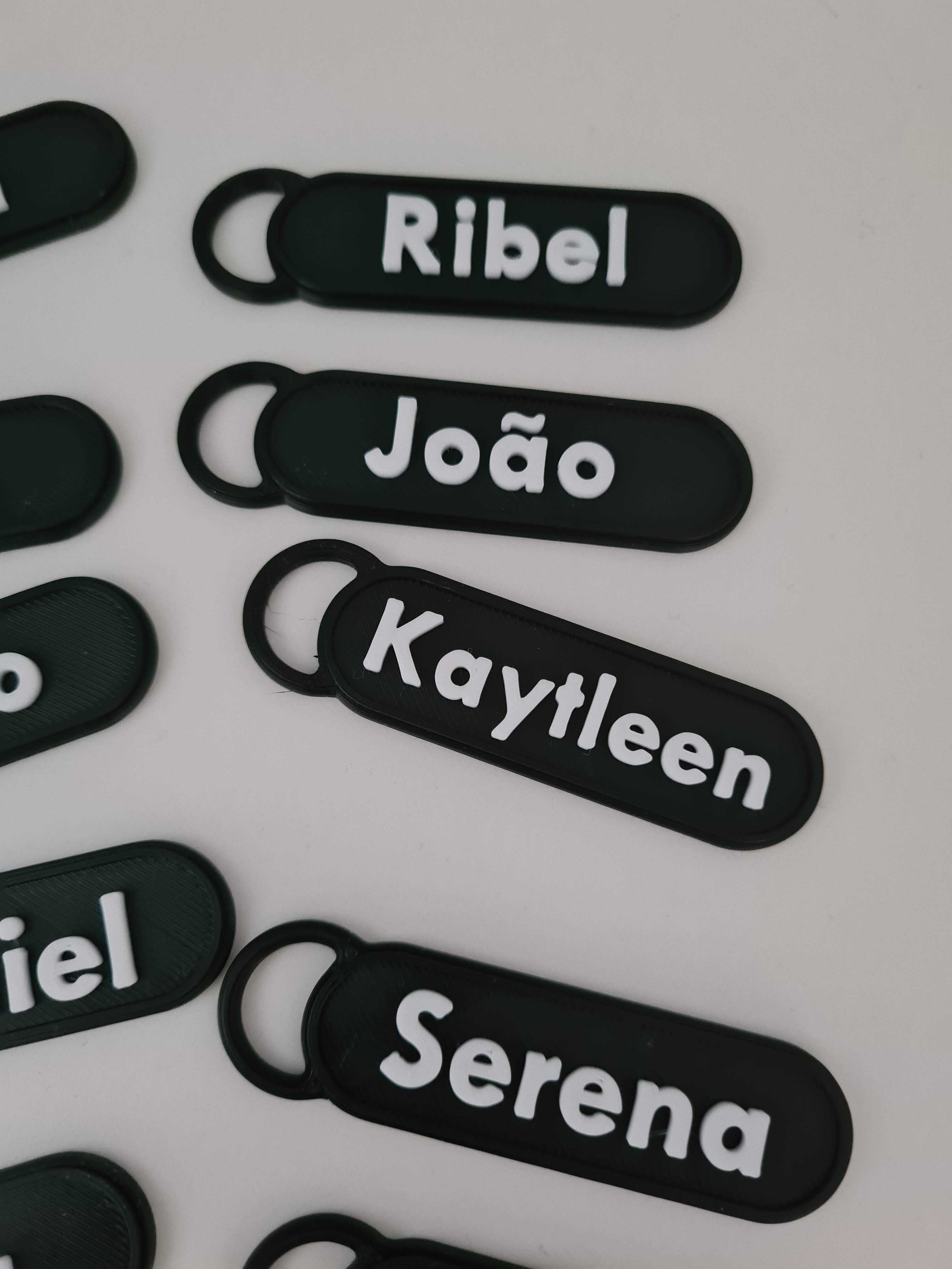 Porta chaves com o teu nome