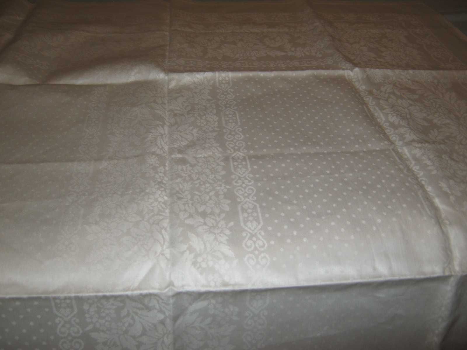 Tkanina materiał bawełna adamaszek krem 100 / 132