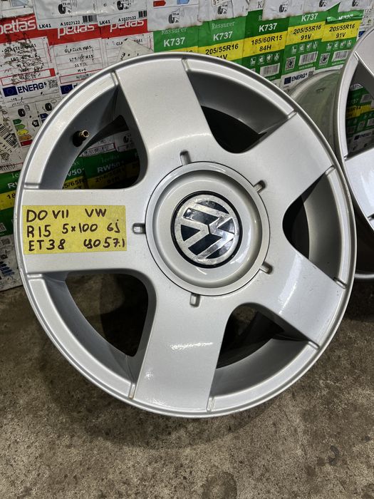 Литі диски r15 5/100 6j et38 vw bora golf4 poli skoda tour fabia
