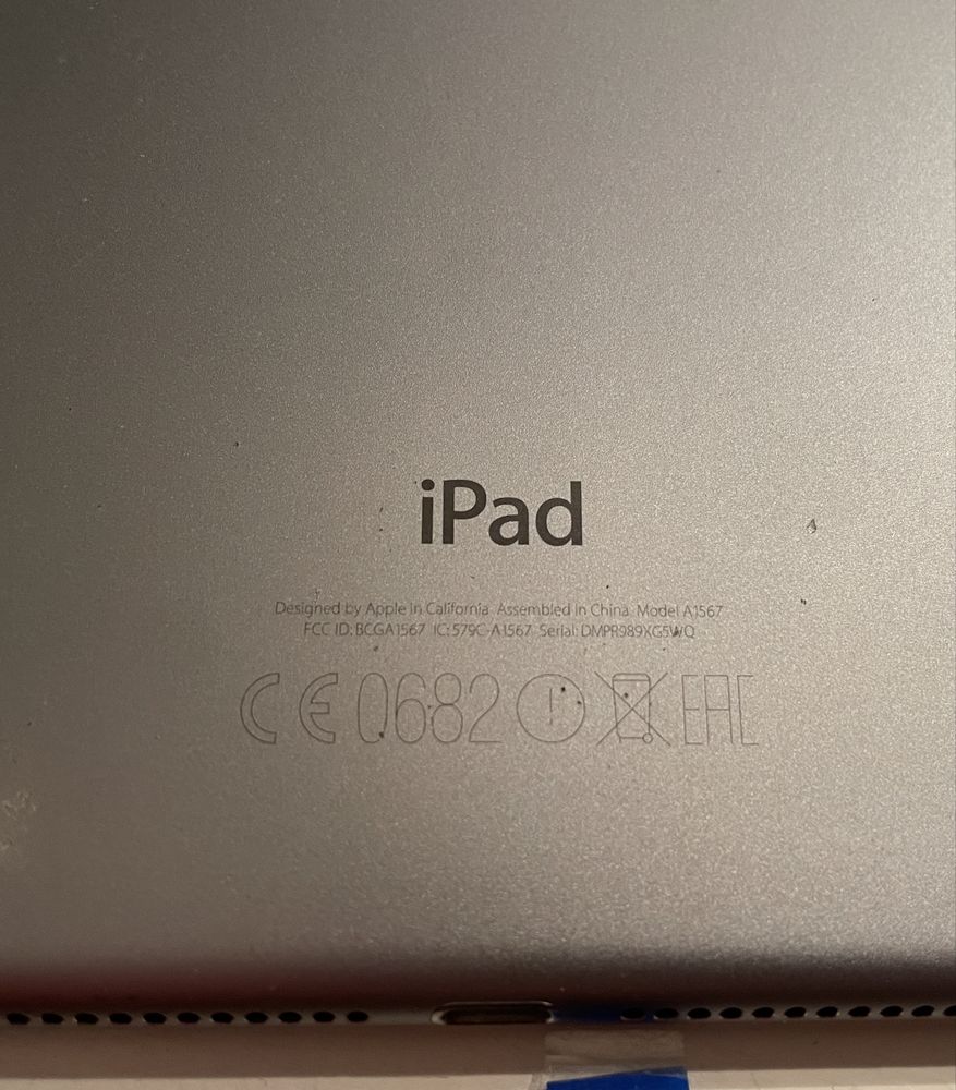 IPad 2 Air Retina Wi-Fi Cellular 16GB Space Gray na części
