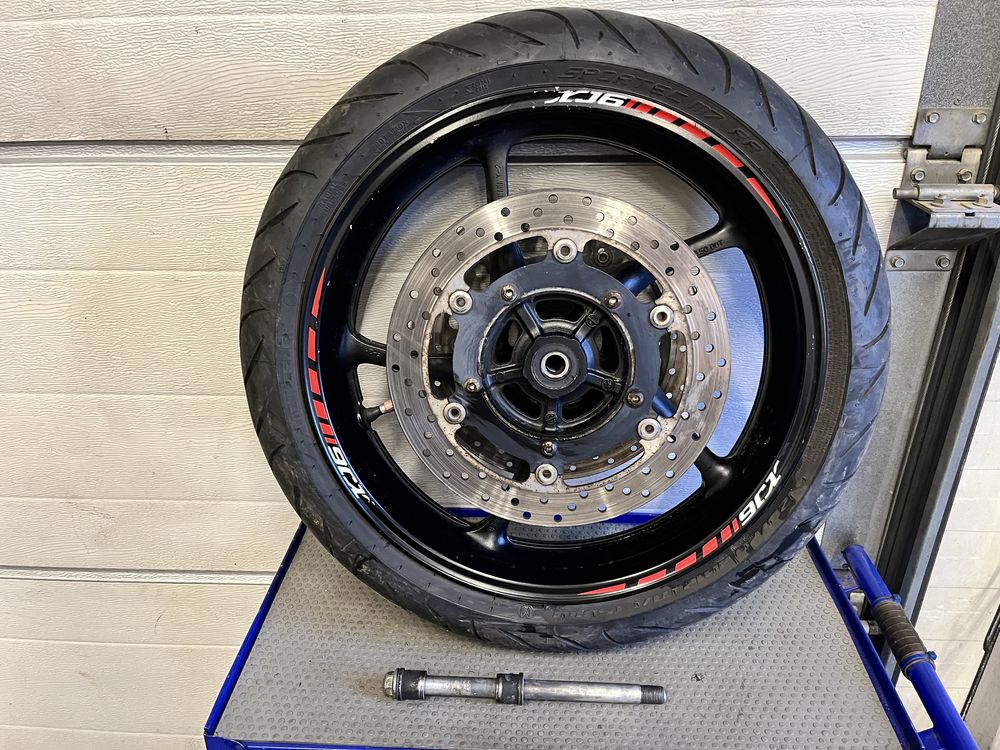 Koło yamaha xj6n felga tarcze hamulcowe oś