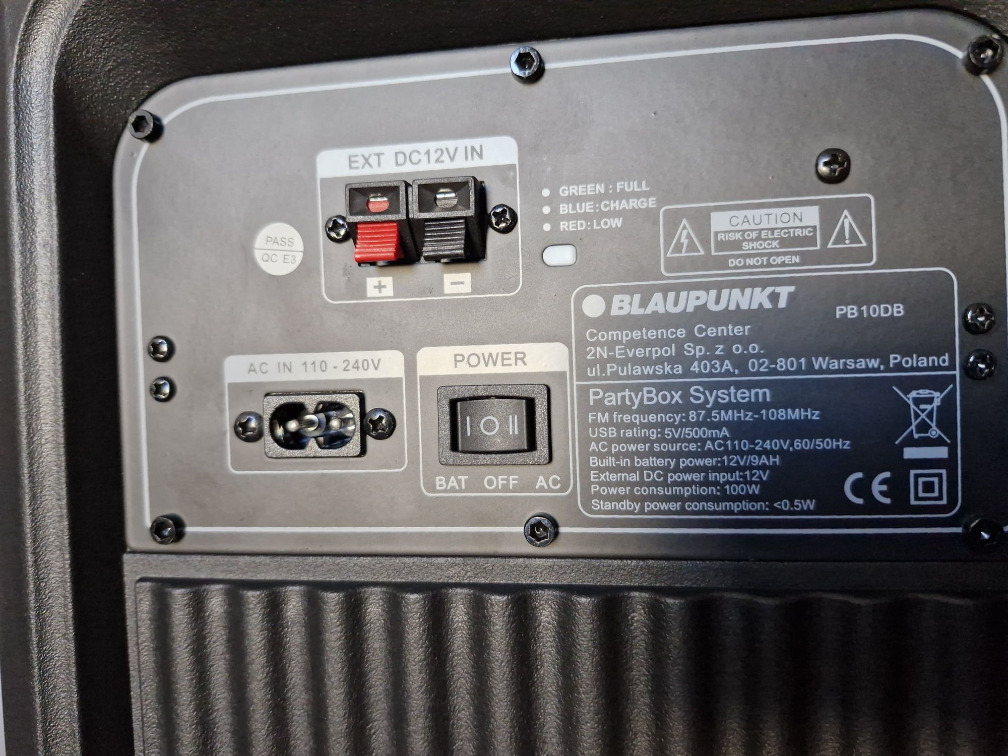 Kolumna Blaupunkt PB10DB + 2 x mikrofon