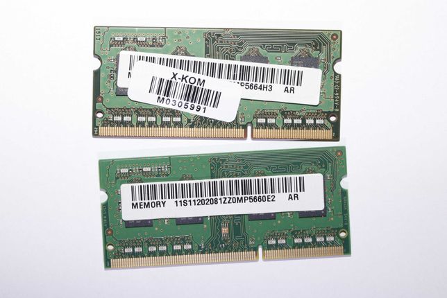 Samsung DDR3 do Laptopa  8GB  2x4GB 1Rx8 PC3l 12800S