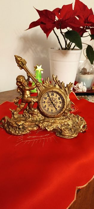 Zegar aniołek z gitarą