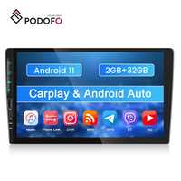 Rádio Android 11 2din 2/32GB CARPLAY GPS WiFi RDS Universal 9' NOVO