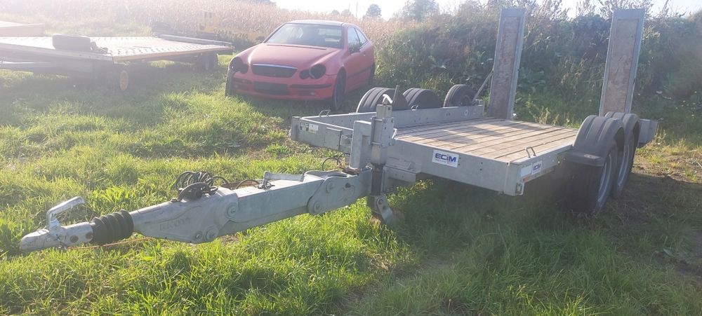 Przyczepa pod minikoparki, sprzęt budowlany, 2018 jak NOWA