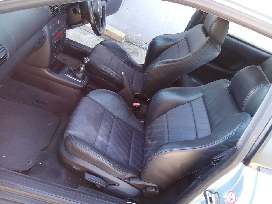 Audi a3 8l fotele golf seat skoda lędzwia 3d Komplet s-line półskóry