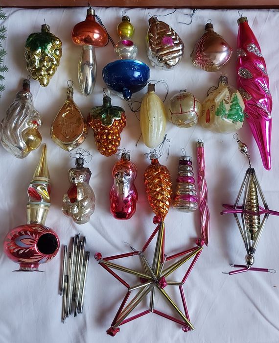 Елка, мини игрушки. Елочные игрушки СССР