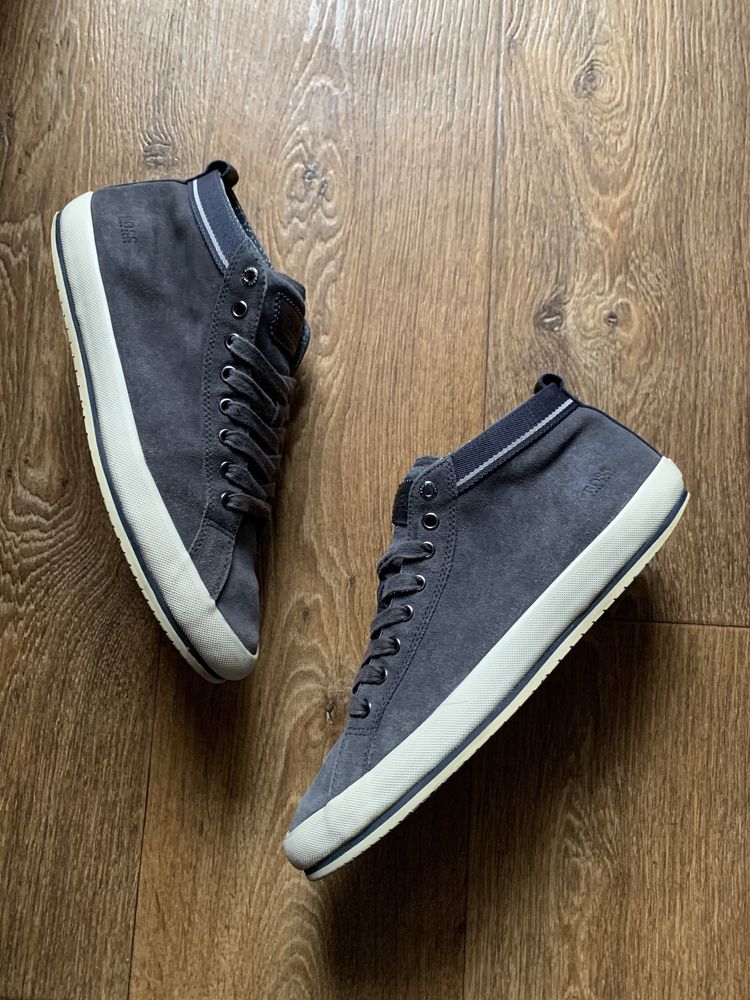 Hugo Boss Hi-Top мужские замшевые классические кроссовки кеды