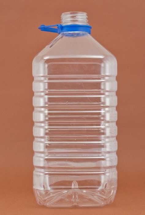 Plastikowa butelka 5L PET z dużym korkiem i solidnym uchwytem 50szt.