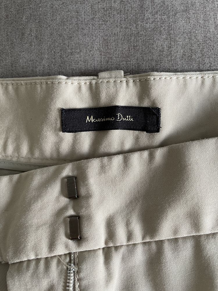 Spodnie chinosy Massimo Dutti rozm. 38 piaskowe