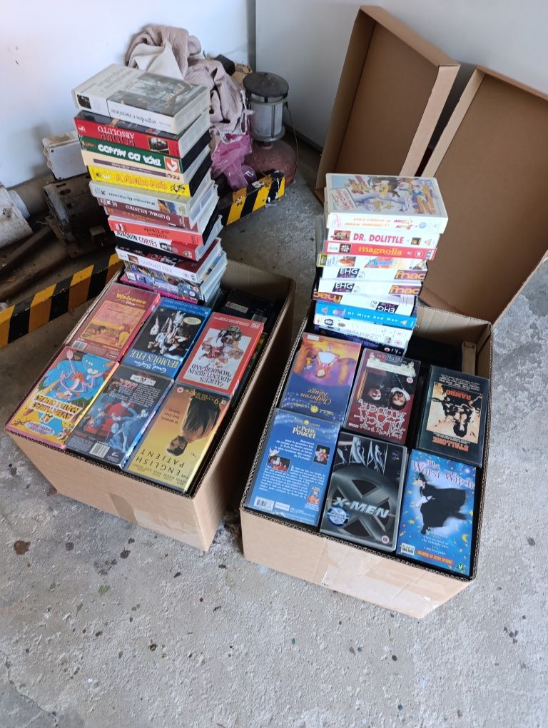 Lote +170 vhs cassetes