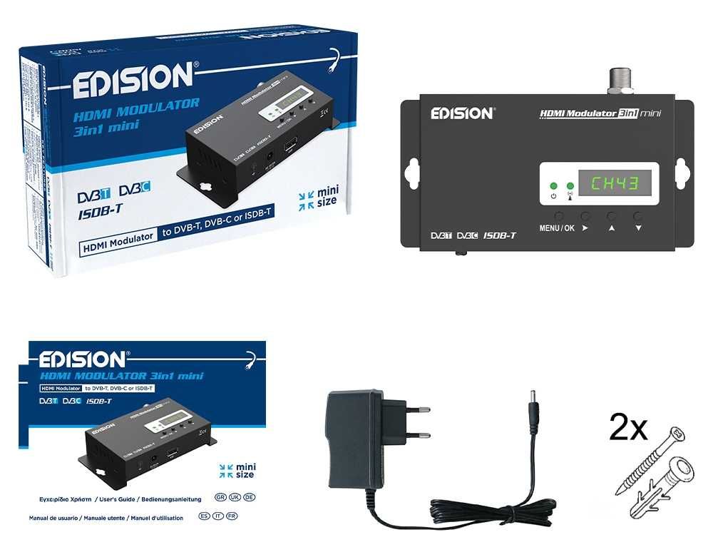 EDISION MODULADOR HDMI 3in1 mini