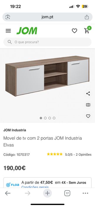 Móvel de Tv com apenas 1 mês de uso