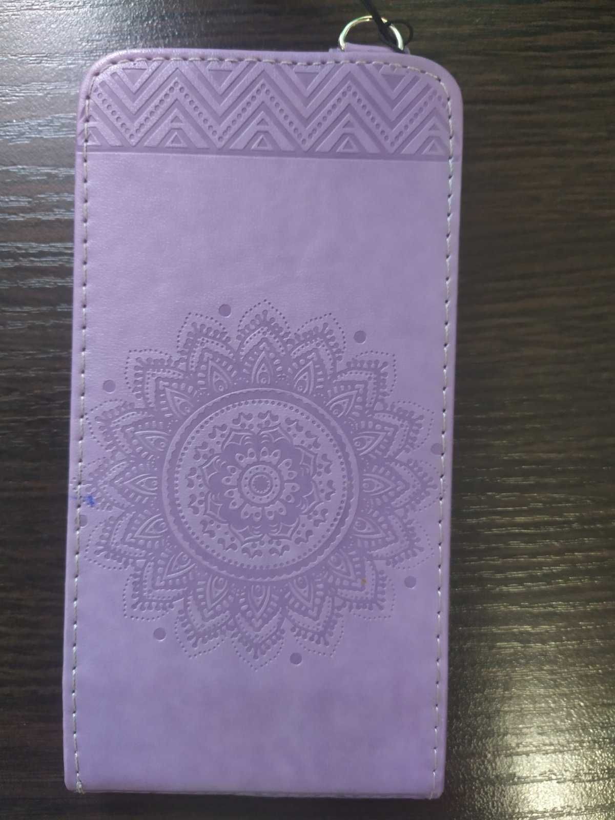 Чехол книжка Samsung A520 фиолетовый мандала