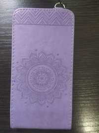 Чехол книжка Samsung A520 фиолетовый мандала