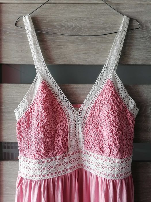 Nowa letnia sukienka maksi boho 44 wiskoza