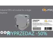 Keystone RJ45 Moduł Montaż  solarix  Szyna - DIN  SXKJ-DIN-GY 2,50 zł