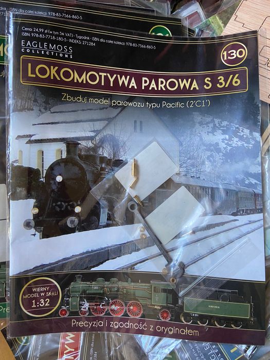 Lokomotywa parowa S3/6. Pełny komplet. Eaglemoss Collections.