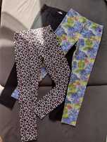 Getry legginsy dziewczęce 3 pary 134 nowe