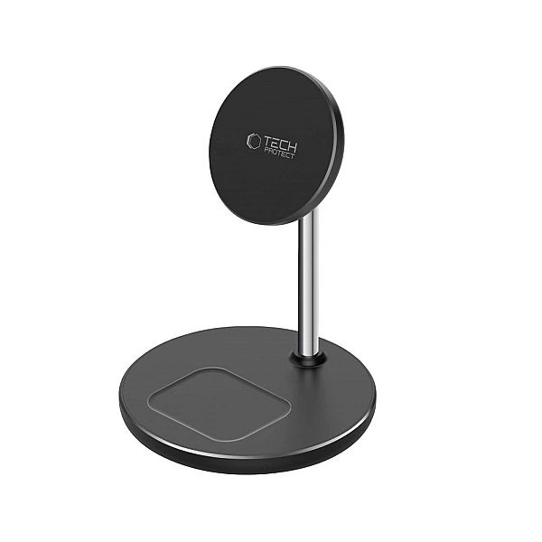 Stacja ładująca Tech-Protect QI15W-A39/2w1 MagSafe - czarna