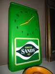 Relógio Vintage Publicitário Cerveja Green Sands