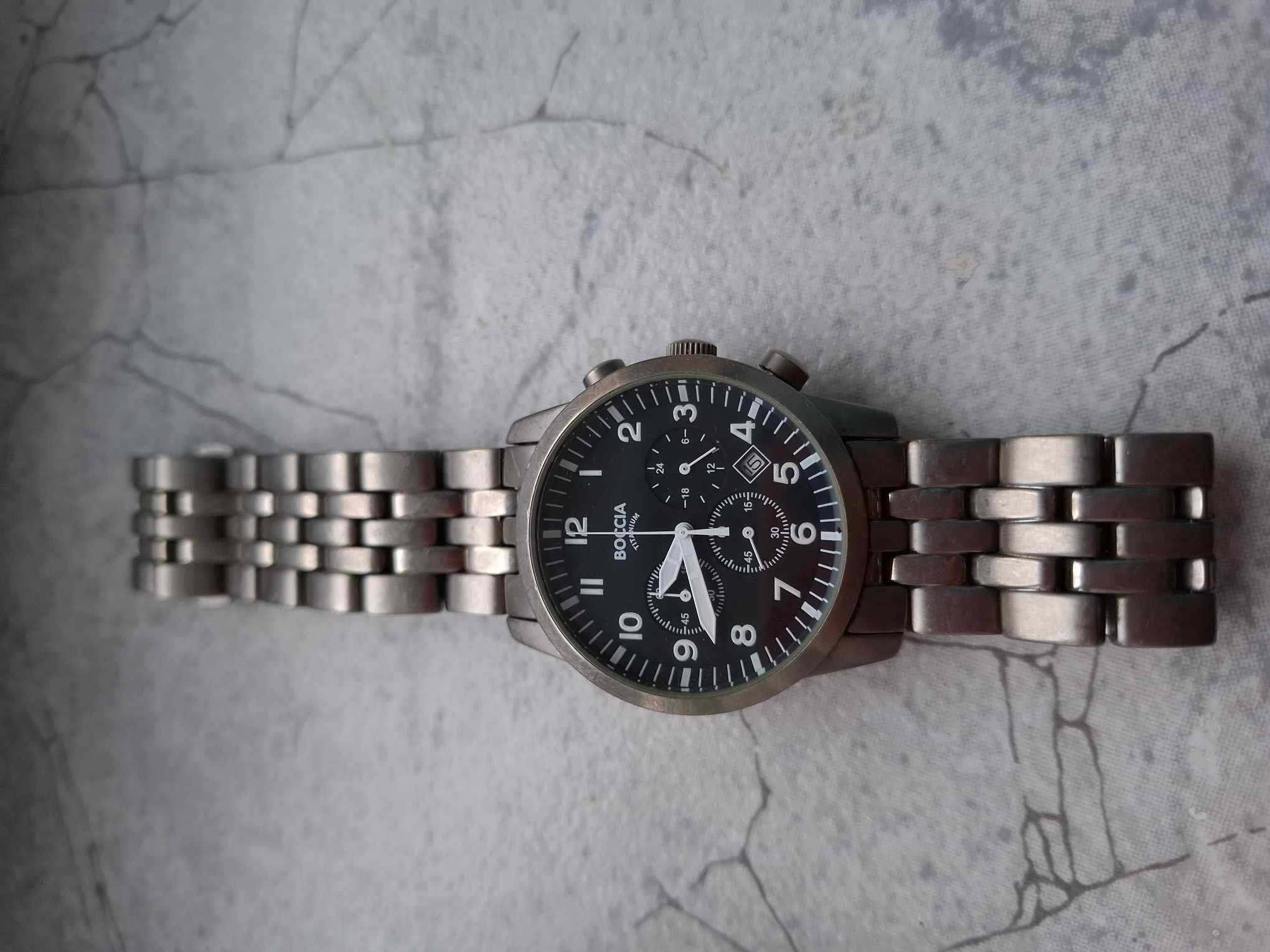 zegarek Boccia tytan Chronograph ,nie tissot ,citizen ,timex,Okazja!