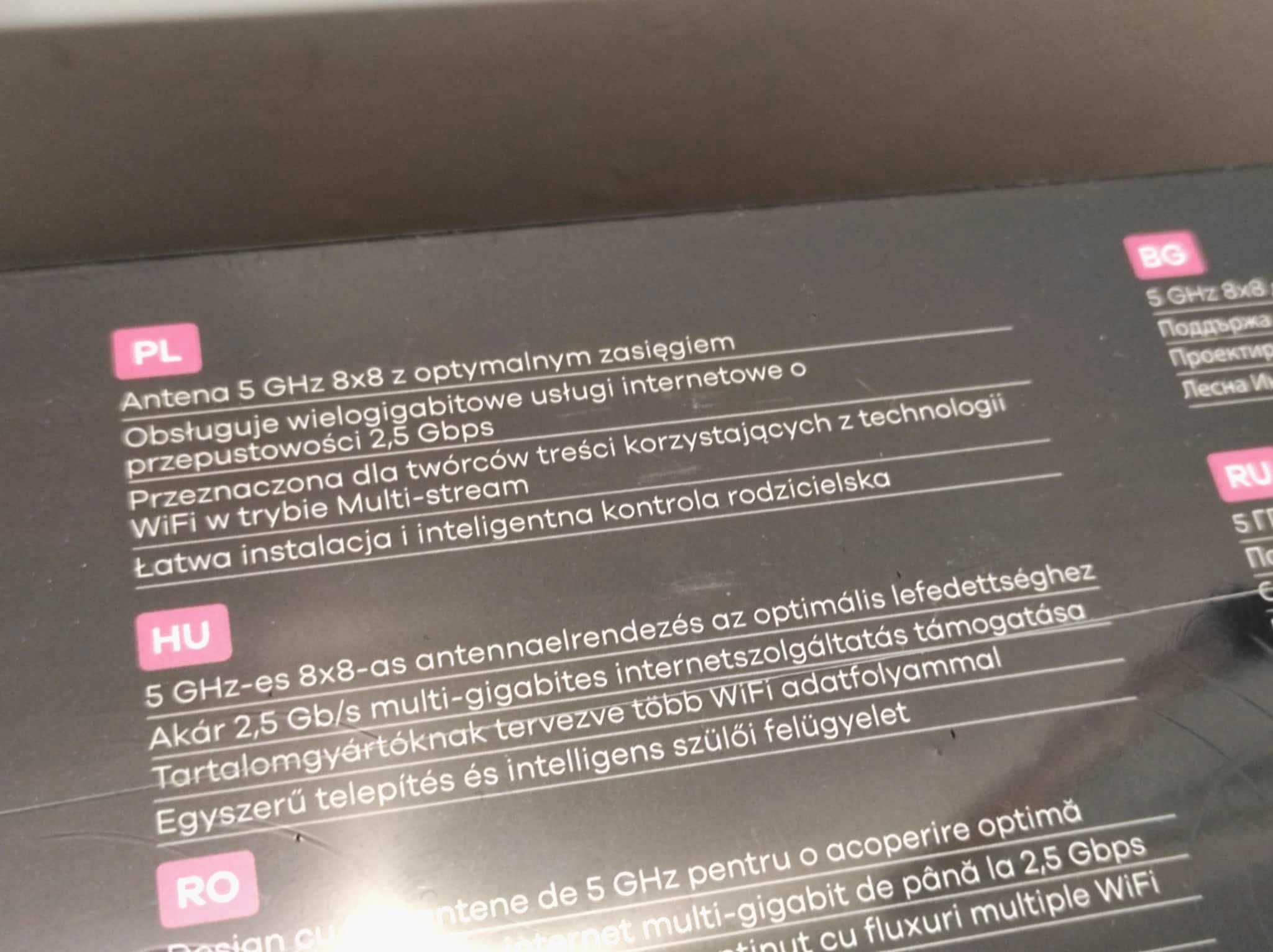 Ruter ZYXEL Armor G1, 5GHz, 2,5 Gbps, NOWY